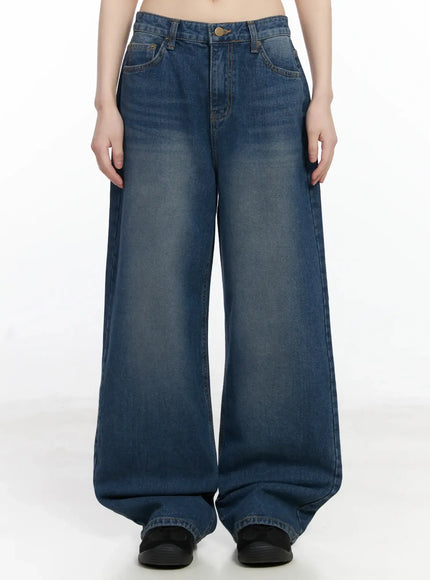 annika-low-rise-baggy-jeans-f517 / Blue