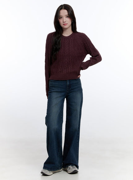 cassidy-wide-leg-jeans-on418 / Dark blue