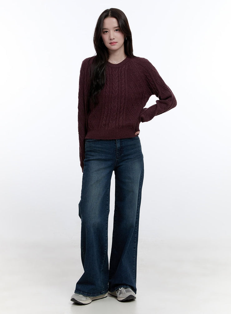 cassidy-wide-leg-jeans-on418 / Dark blue