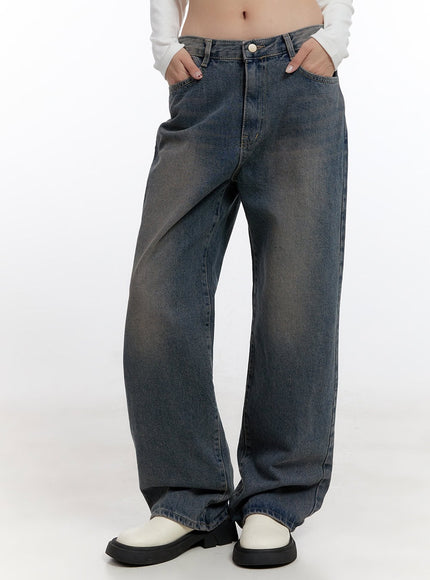 adaline-cotton-wide-fit-jeans-cn420 / Dark blue