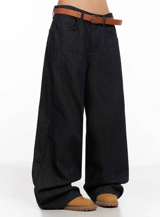 heidi-wide-leg-jeans-ig527 / Dark blue