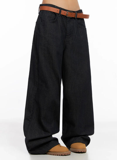 heidi-wide-leg-jeans-ig527 / Dark blue