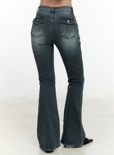 marley-denim-bootcut-jeans-cn506 / Dark blue