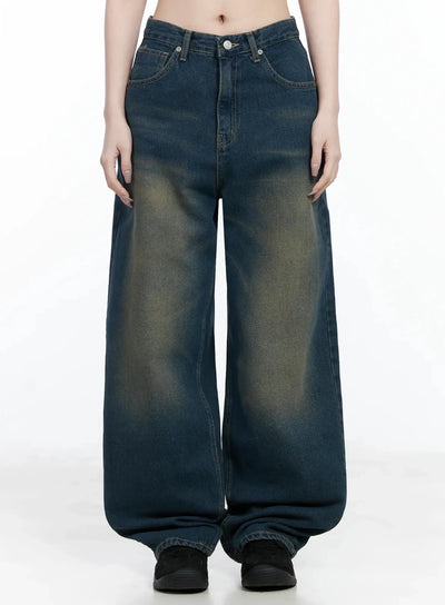 naom-vintage-wide-jeans-if502 / Dark blue