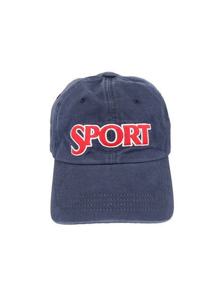 mens-washed-embroidered-cap-iy410 / Dark blue