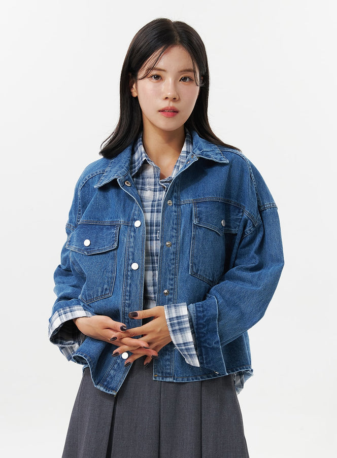 denim-jacket-oo312 / Dark blue