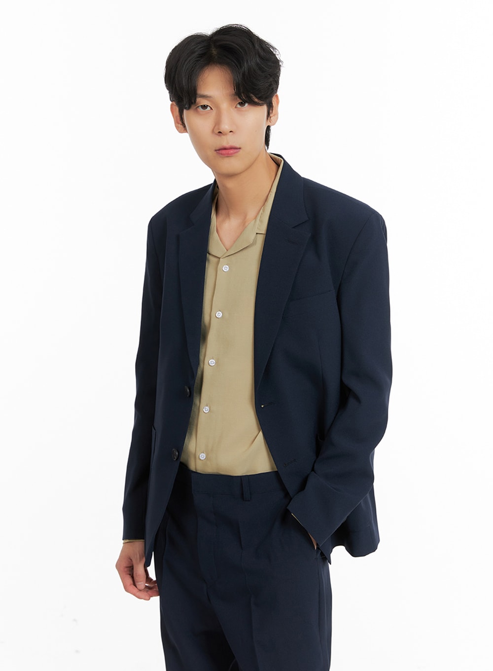 mens-basic-suit-jacket-ia401 / Dark blue
