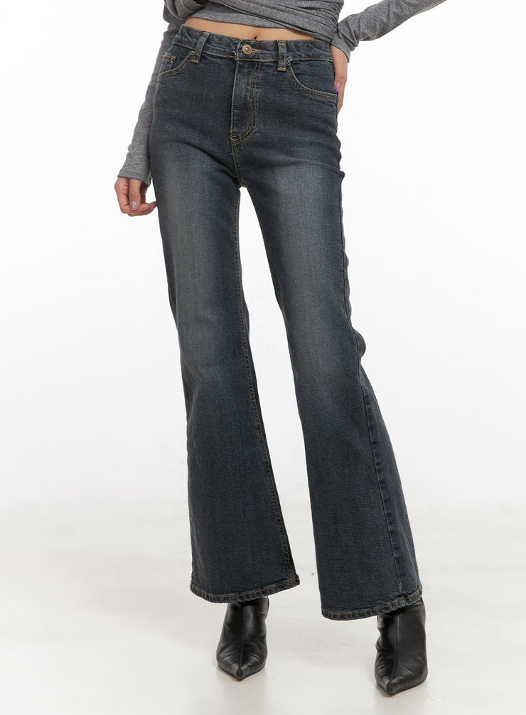 veronica-slim-fit-washed-jeans-cd409 / Dark blue