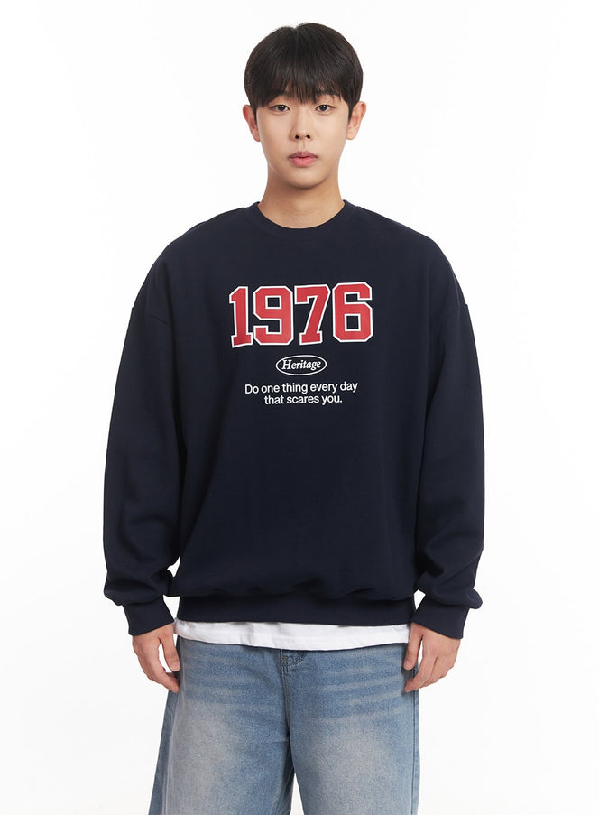 mens-1976-graphic-sweatshirt-im528 / Dark blue