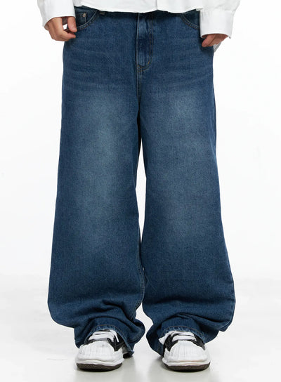 mens-classic-denim-jeans-is502 / Dark blue