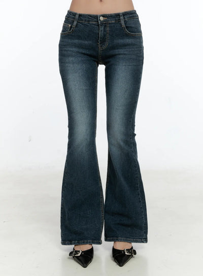 harlee-bootcut-jeans-cs517 / Dark blue