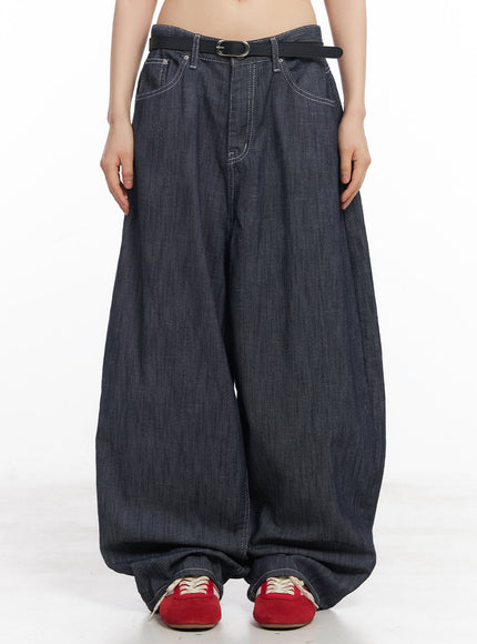 isabel-no-fade-baggy-jeans-cy514 / Dark blue