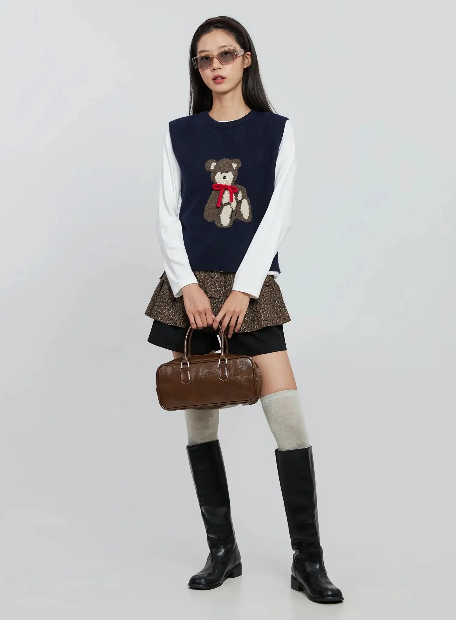 teddy-knit-pullover-in507 / Dark blue