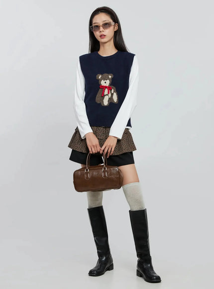 teddy-knit-pullover-in507 / Dark blue