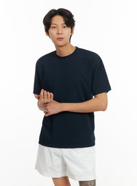 mens-basic-t-shirt-black-iy416 / Dark blue