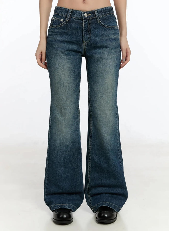 jianna-flared-bootcut-jeans-im513 / Dark blue