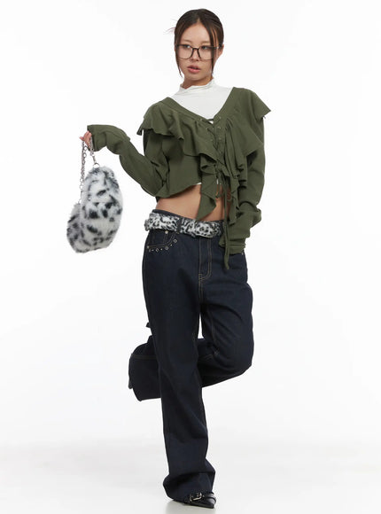 bunn-non-fade-eyelet-bootcut-jeans-cj512 / Dark blue