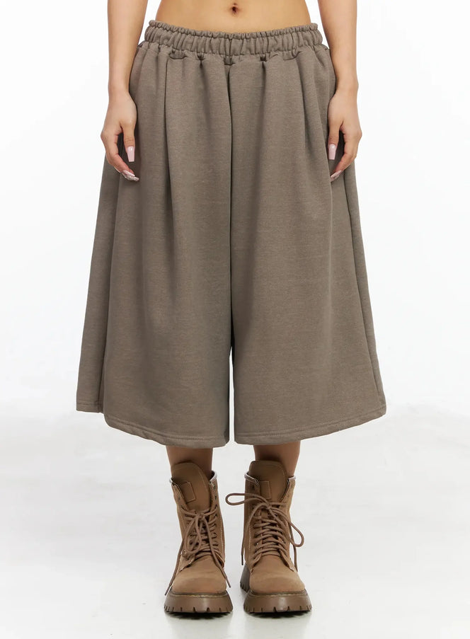 relaxed-bermuda-sweat-shorts-ia527 / Dark brown