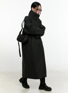 wool-blend-turtleneck-long-coat-cn506 / Dark gray