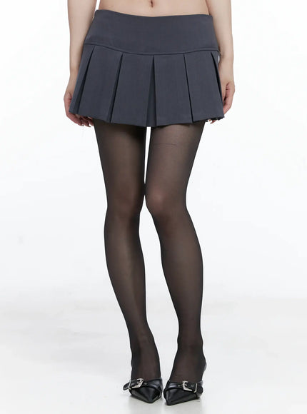 classic-schoolgirl-pleated-mini-skirt-cs501 / Dark gray