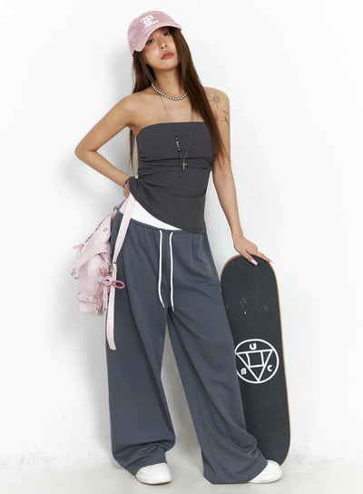 Ribbed Padded Tube Top IY504