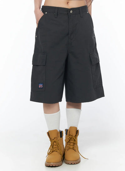 casual-cargo-bermuda-shorts-cy529 / Dark gray