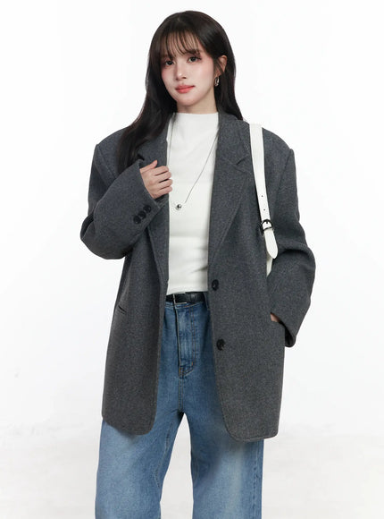 oversized-wool-blazer-ij529 / Dark gray