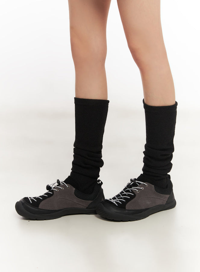 urban-faux-leather-sneakers-iy502 / Dark gray