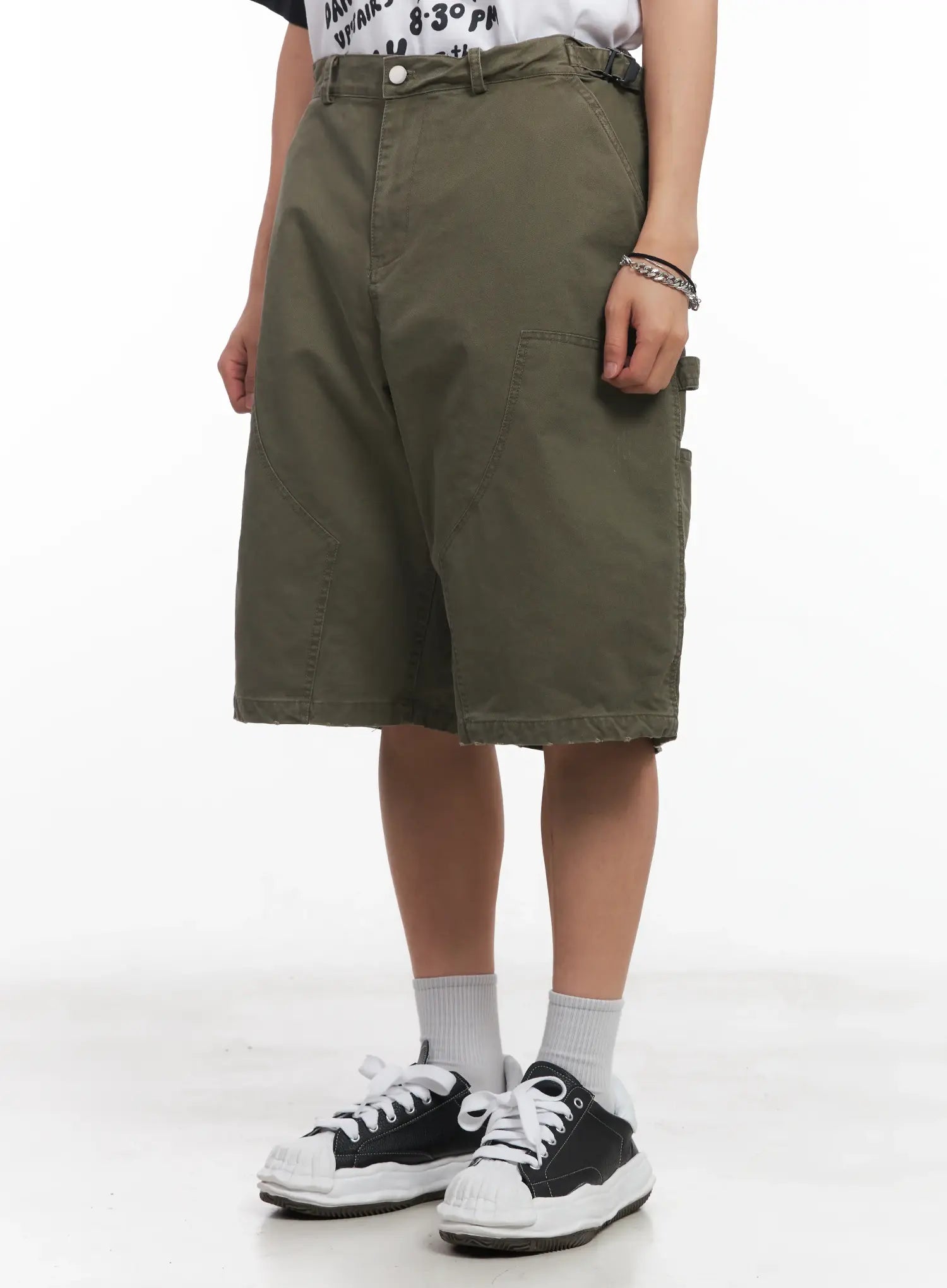 Men's Wide-Fit Bermuda Shorts IU519 Acubi style LEWKIN