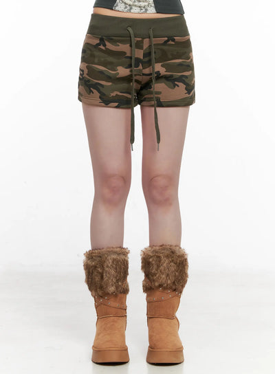 camo-graphic-shorts-cn513 / Dark green