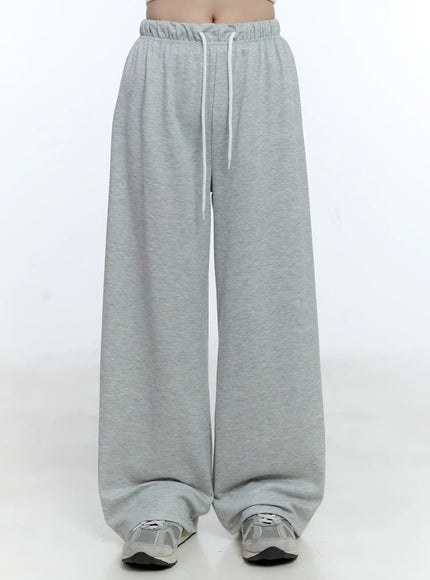 wide-leg-casual-sweatpants-cg514 / Gray
