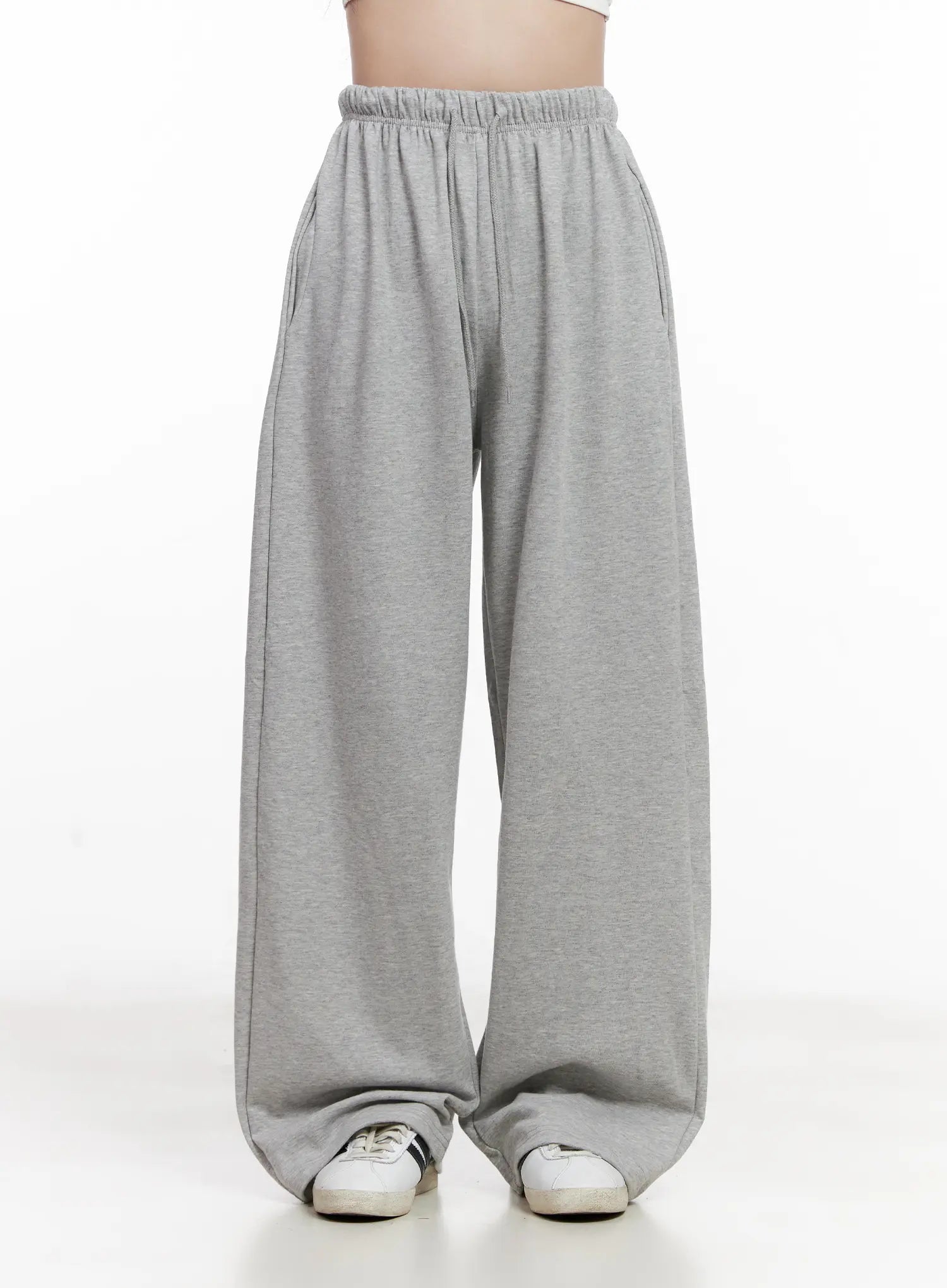 comfy-wide-leg-sweatpants-cl515 / Gray