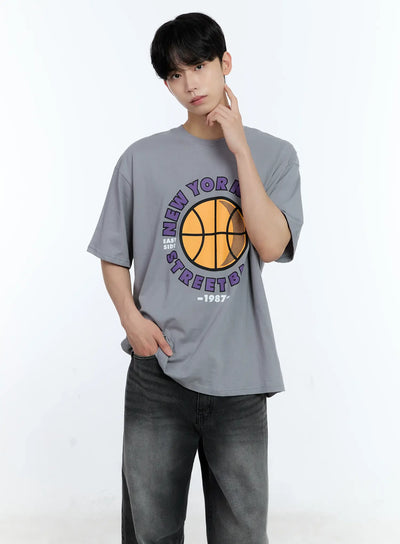 mens-basketball-graphic-t-shirt-il529 / Gray