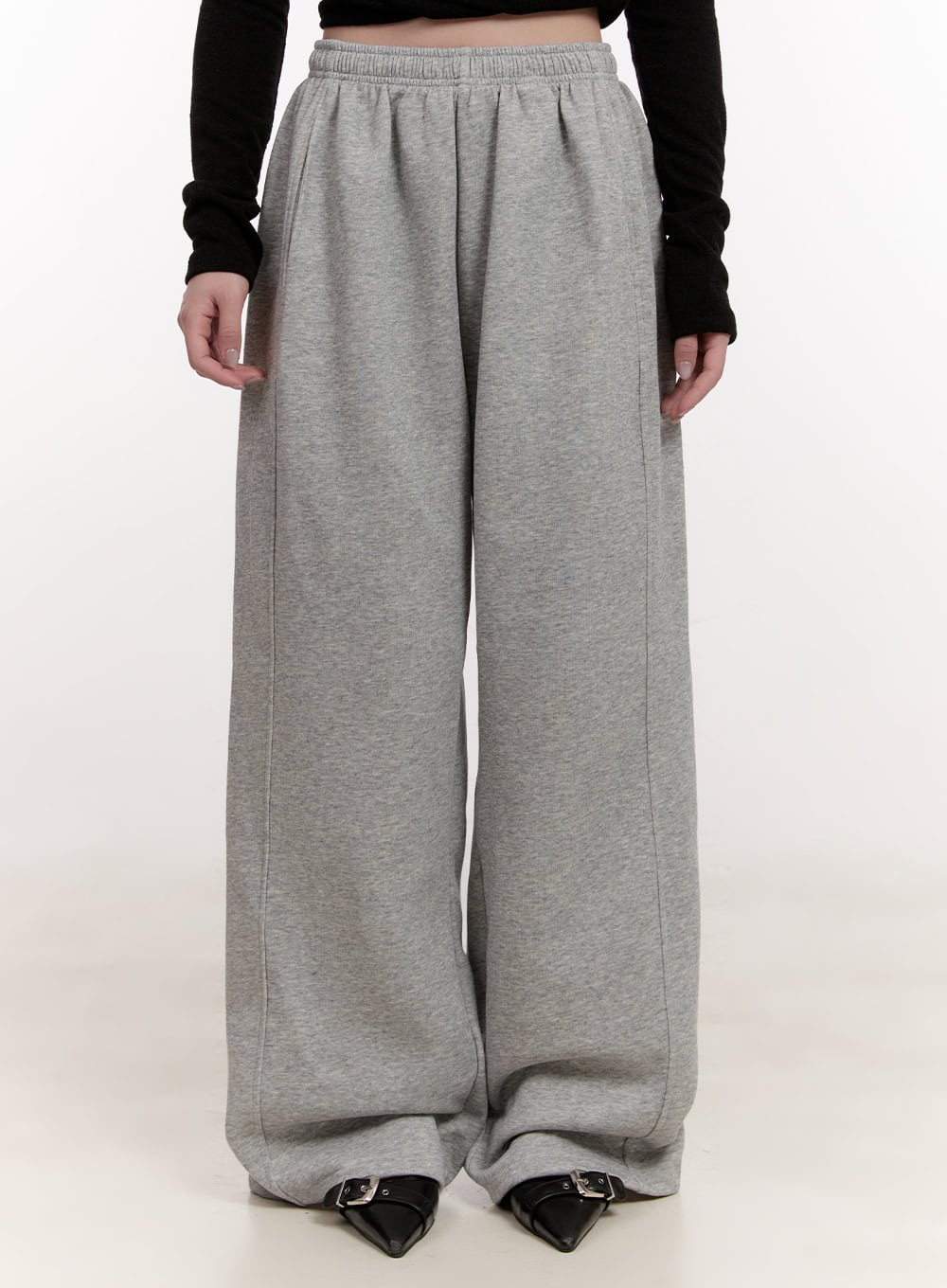 Comfort Pintuck Wide-Leg Sweatpants CJ529