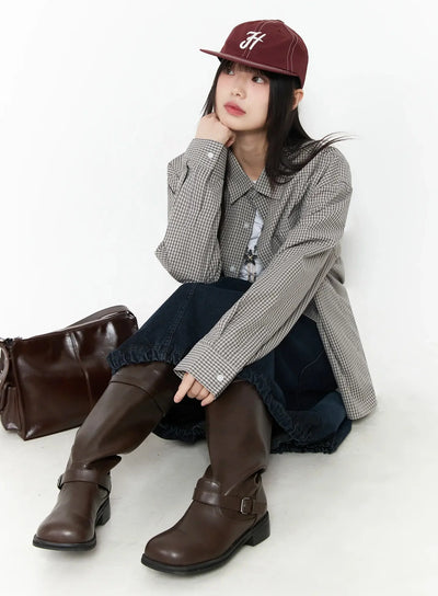 basic-checkered-shirt-im530 / Gray