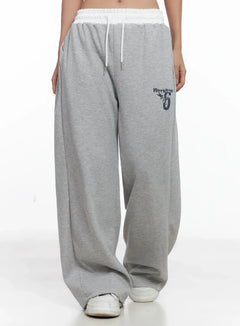 string-waist-band-sweatpants-ig527 / Gray