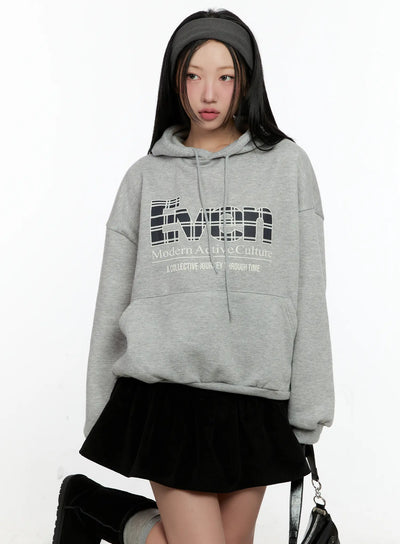 cozy-graphic-hoodie-cn506 / Gray