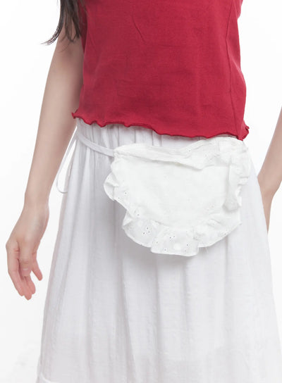 mini-frill-belt-bag-cu519 / White