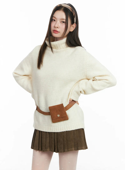 cozy-wool-turtleneck-knit-sweater-cj506 / Light beige