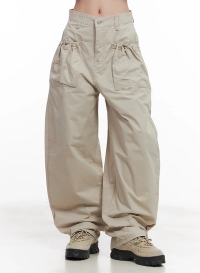 wide-leg-comfy-pants-cu516 / Light beige