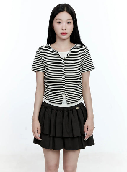 Striped Layered Cardigan CG513