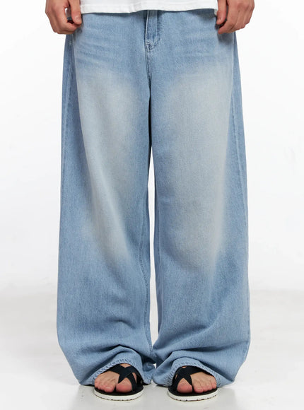 mens-light-wash-denim-jeans-ig508 / Light blue