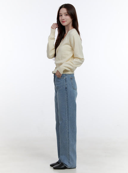 clara-denim-daze-washed-straight-jeans-oo407 / Light blue