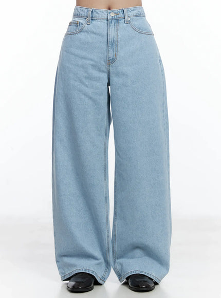 harp-wide-leg-jeans-ij529 / Light blue