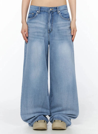 alix-wide-leg-jeans-iy525 / Light blue