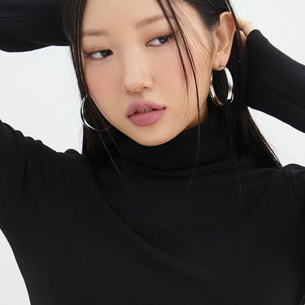 chunky-hoop-earrings-in317 / Light gray