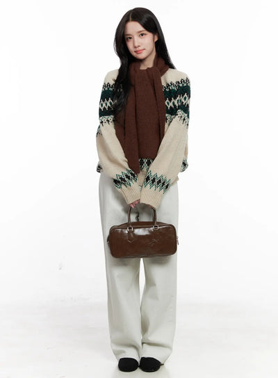 casual-wide-leg-cotton-pants-co523 / Light gray