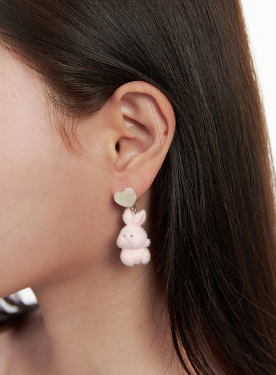 nova-rabbit-earrings-if527 / Pink
