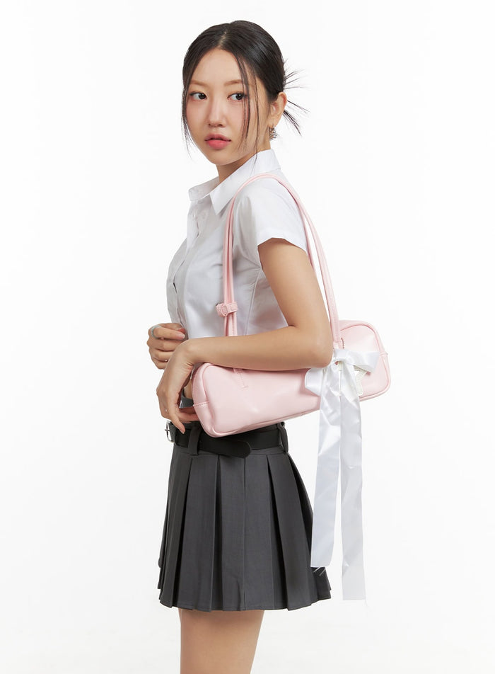 acubi-star-ribbon-shoulder-bag-ou407 / Pink