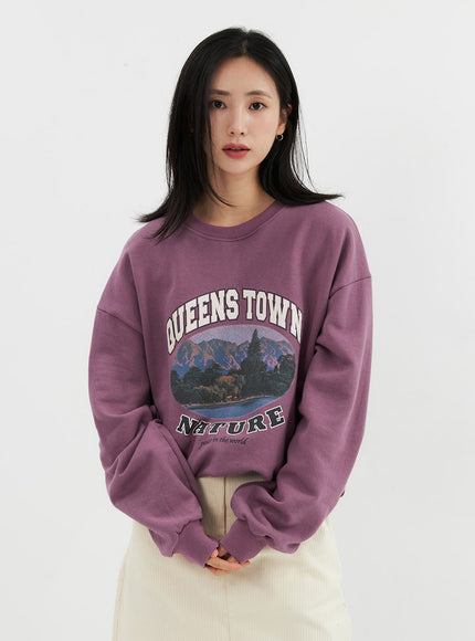 graphic-sweatshirt-oo305 / Purple